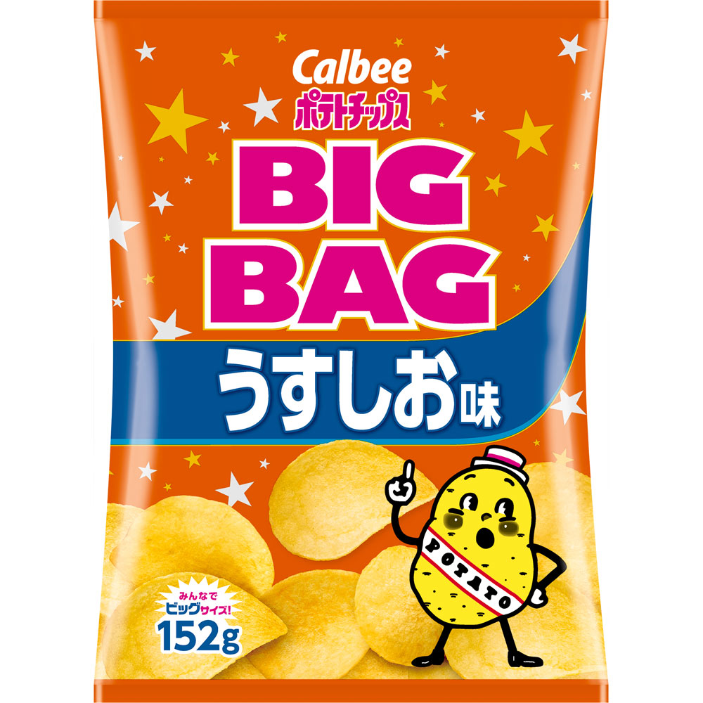 Calbee 超大包淡鹽味薯片 152g Calbee 超大包淡鹽味薯片 152g